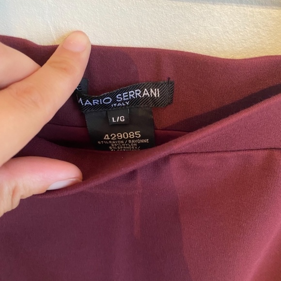 Mario Serrani - Dark Red Pencil Skirt - Picture 3 of 3